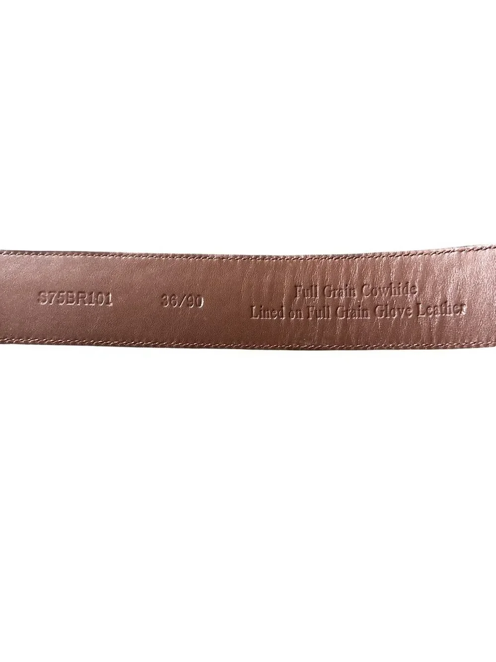 Roundtree & Yorke Dual-Tone Leather Belt Size 36